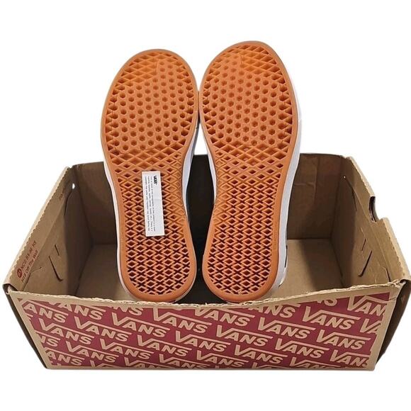 VANS ~Men's 7; Woman 8.5~ Berle Pro Pewter Gray Grey / Mango Mojito White NEW. - Picture 10 of 16